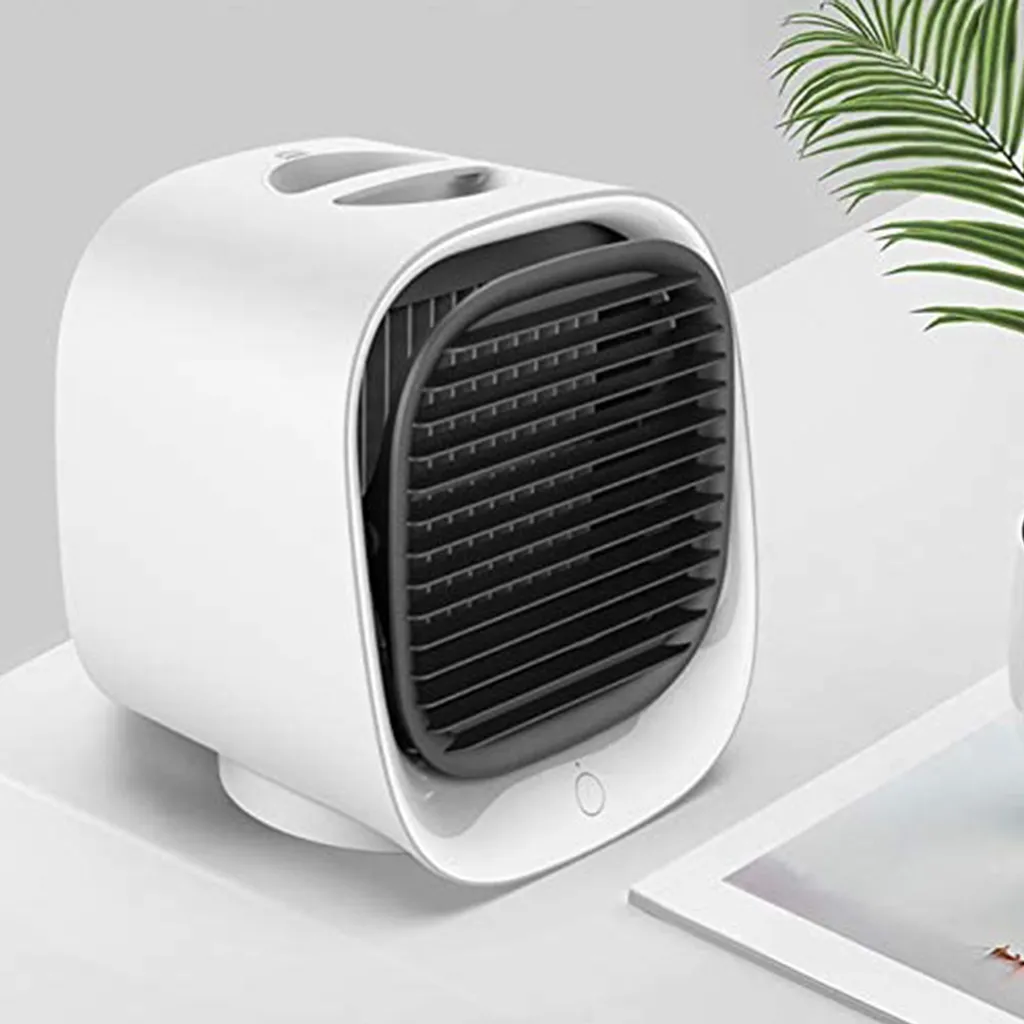 Mini Luftkühler, Tragber Mobile Klimageräte, 3 In 1 Mini Air Cooler, USB Ventilator, 3 Kühlstufen Mit LED Nachtlicht Für Zu Hause, Büro, Auto, Hotel, Garage, Camping – Bild 5