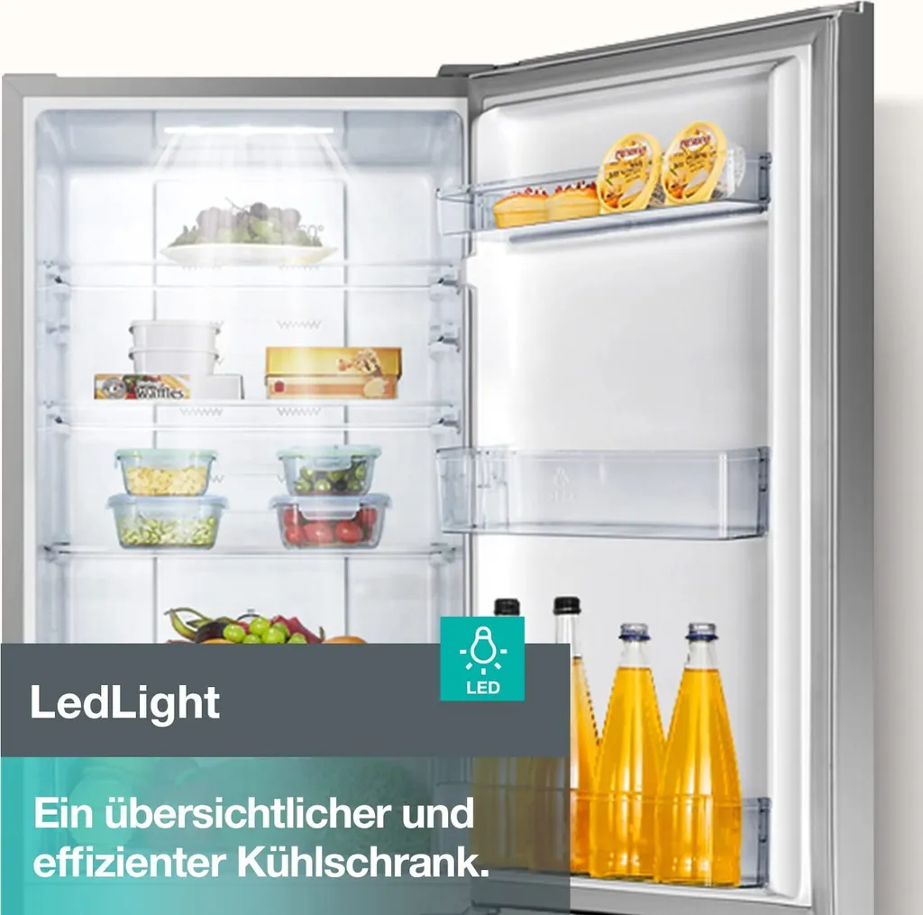 Gorenje NRK 418 ECS4 Kühl-Gefrierkombination - NoFrostPlus - MultiFlow 360° - CrispZone - 256 Liter Gesamtvolumen: Kühlteil 171 L / Gefrierteil 85 L - LED-Innenbeleuchtung - CrispZone - EasyTray – Bild 6