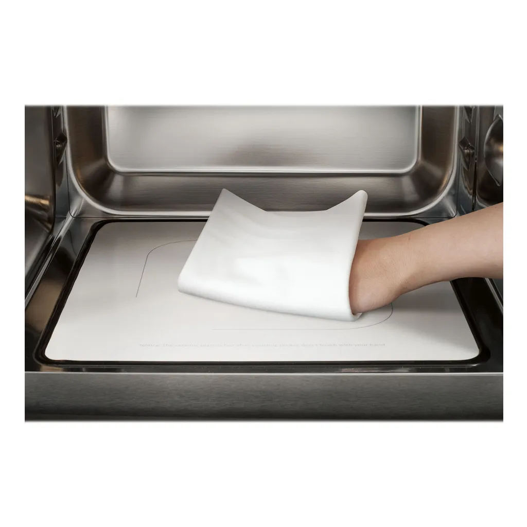 Caso MG 20 Cube Ceramic Design Mikrowelle Grill 800-1000W LED-Display Silber – Bild 8