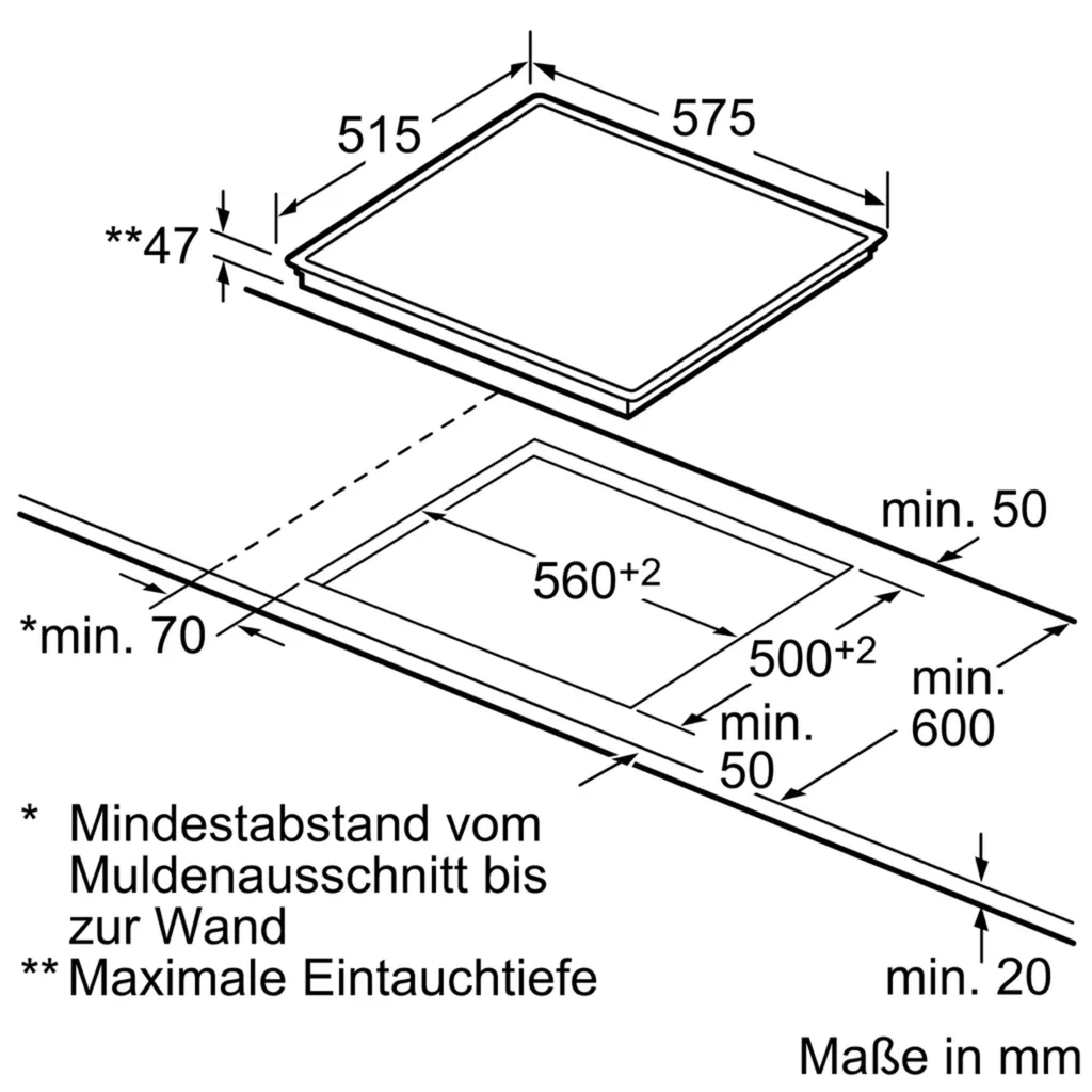Siemens ET645FFN1E Ceranfeld SCHOTT CERAN® Autark Einbau Kochfeld 60cm – Bild 5