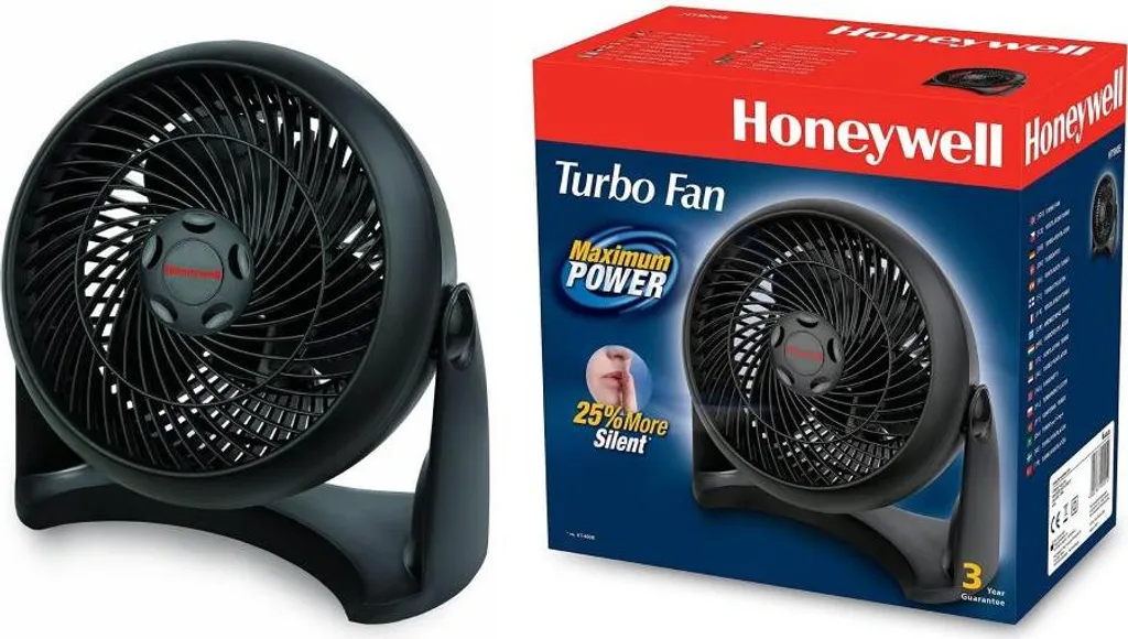 Honeywell HT-900E Kraftvoller Und Geräuscharmer Turbo-Ventilator, Schwarz – Bild 8