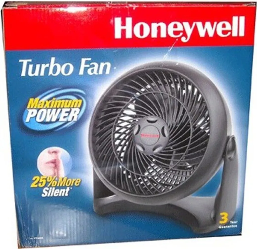 Honeywell HT-900E Kraftvoller Und Geräuscharmer Turbo-Ventilator, Schwarz – Bild 7