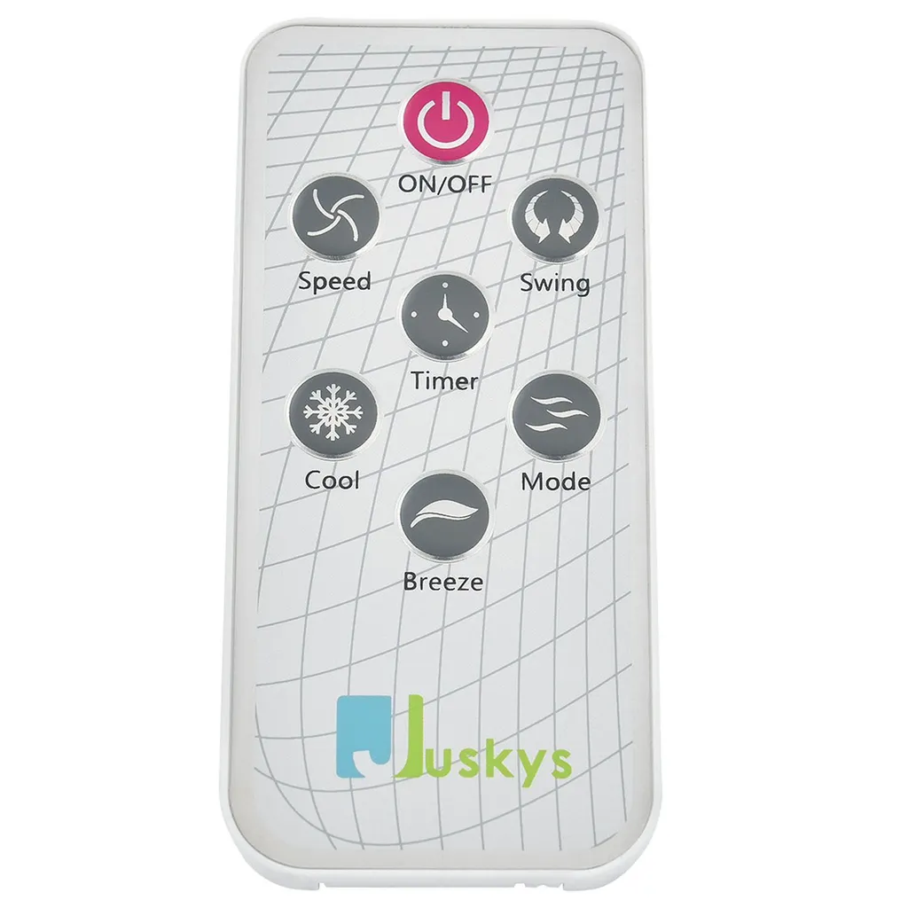 Juskys Mobile Klimaanlage Mit Fernbedienung, Schwingfunktion & Timer – Klimagerät 65 Watt 76 Cm – Luftkühler 3 Geschwindigkeiten – Weiß – Bild 18