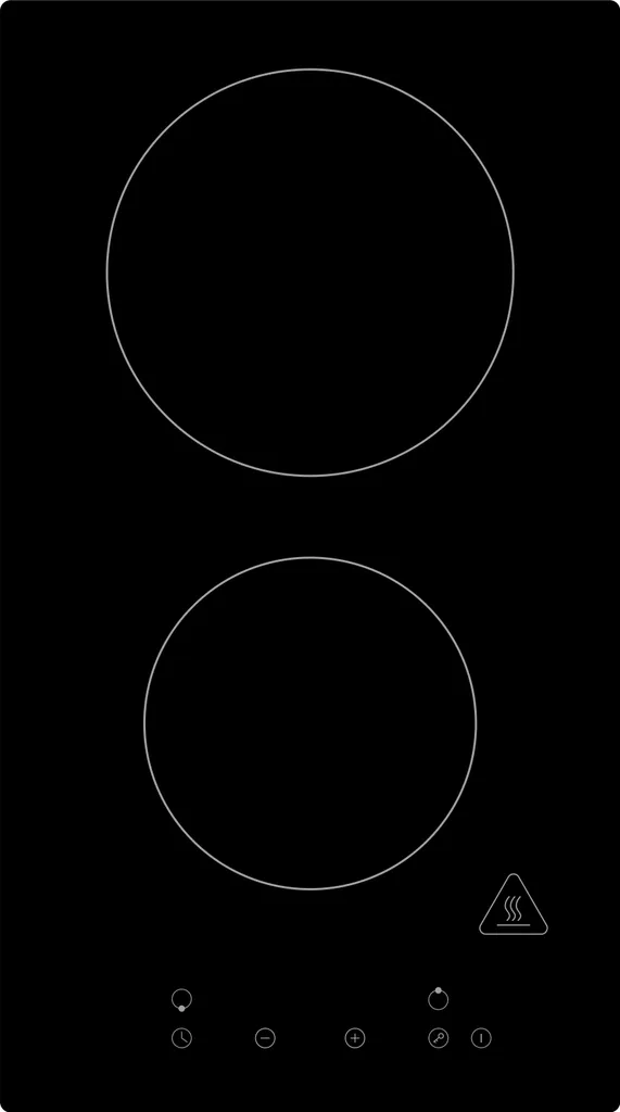 Respekta Kochfeld Autark Glaskeramik Einbau Kochplatte Touch 2 Platten Rahmenlos – Bild 2