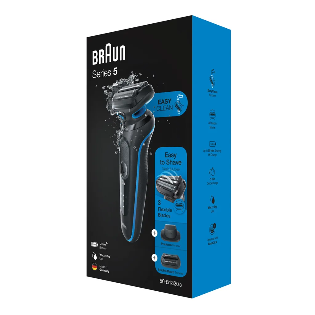 Braun Series 5s Rasierer Herren, Elektrorasierer Mit 3 Flexiblen Klingen, Präzisionstrimmer – Bild 11