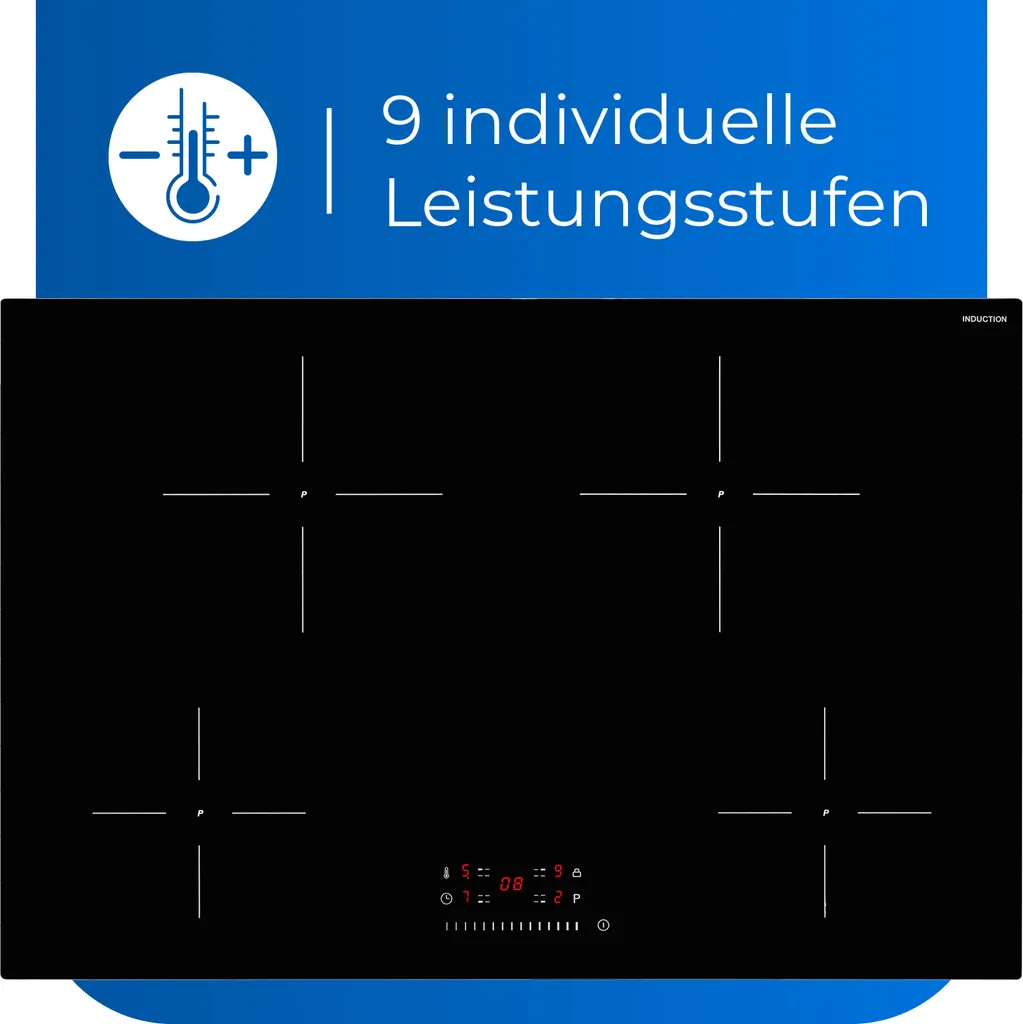 Exquisit Induktionskochfeld EKI 802-19 S | Timer | Restwärmeanzeige | Schwarz – Bild 5
