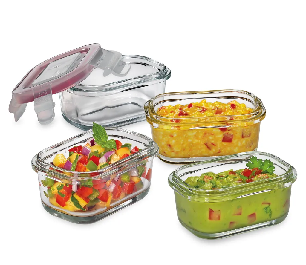 Küchenprofi Vorratsdose MINI 120 Ml Rechteckig Glas Vorratsbehälter – Bild 2