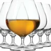 KROSNO Cognac-Gläser Cognacschwenker | Set Von 6 | 550 ML | Harmony Kollektion | Perfekt Für Zuhause, Restaurants Und Partys | Spülmaschinenfest