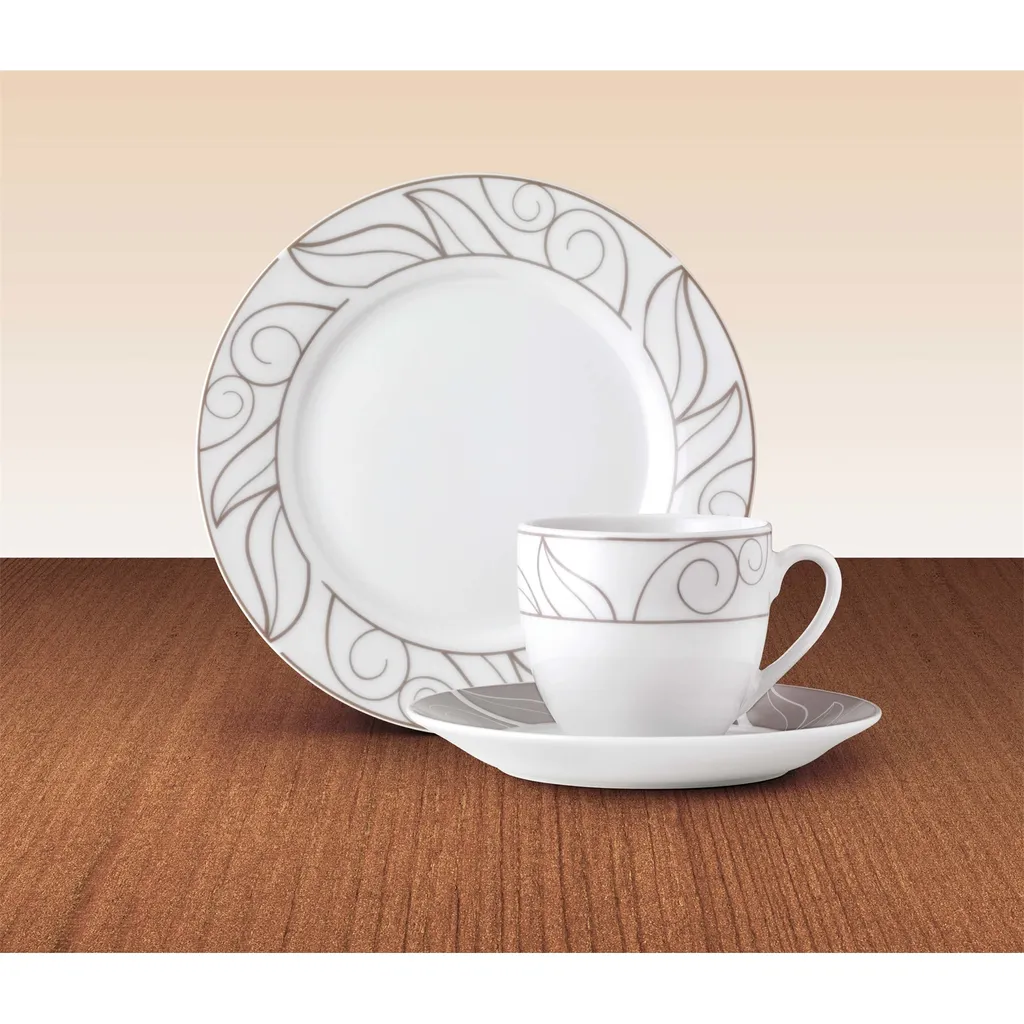 WELLCO Kaffeeset Grenoble Porzellan 18teilig – Bild 2