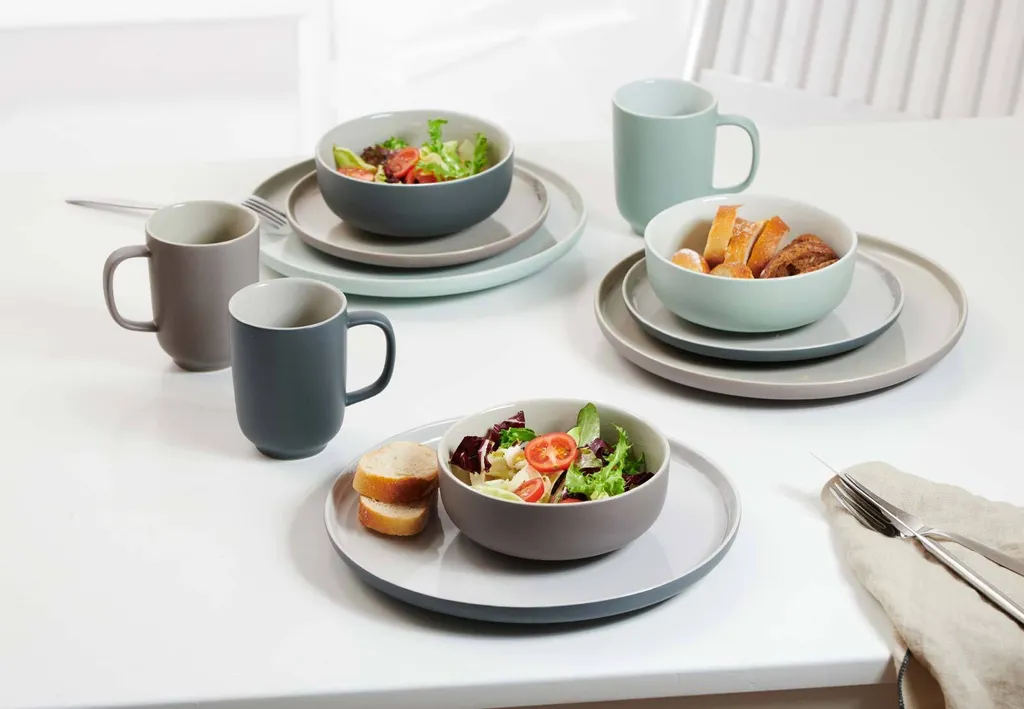 Ritzenhoff & Breker JASPER Kaffeeservice 12-tlg., Geschirrset, Service, Rund, Steinzeug, Grau, 407648 – Bild 8