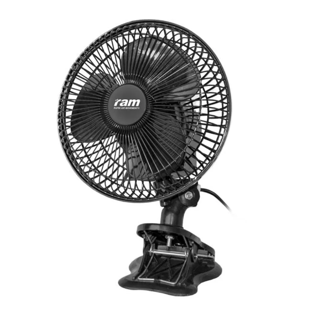 RAM Clip-Ventilator 15W 150mm Schwarz