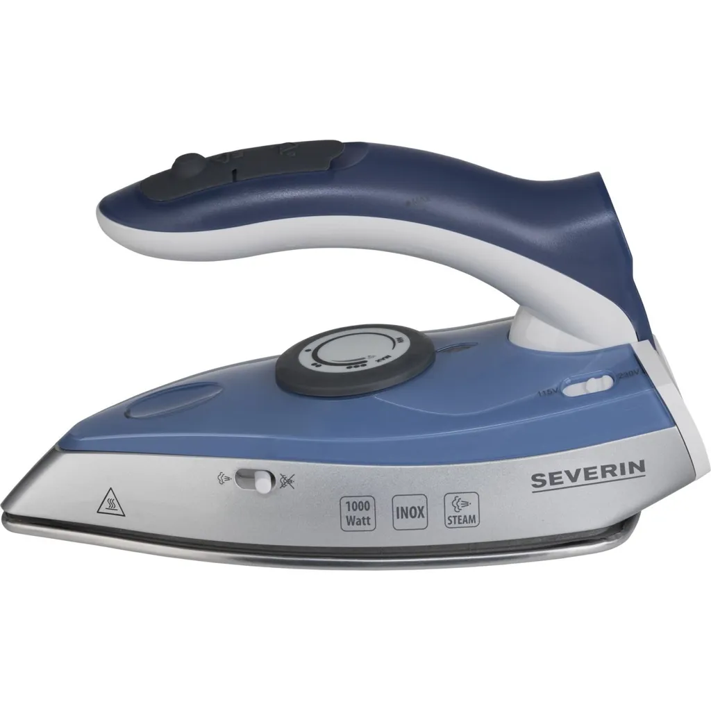 SEVERIN Reise-Dampfbügeleisen BA 3234 Silber / Blau – Bild 3