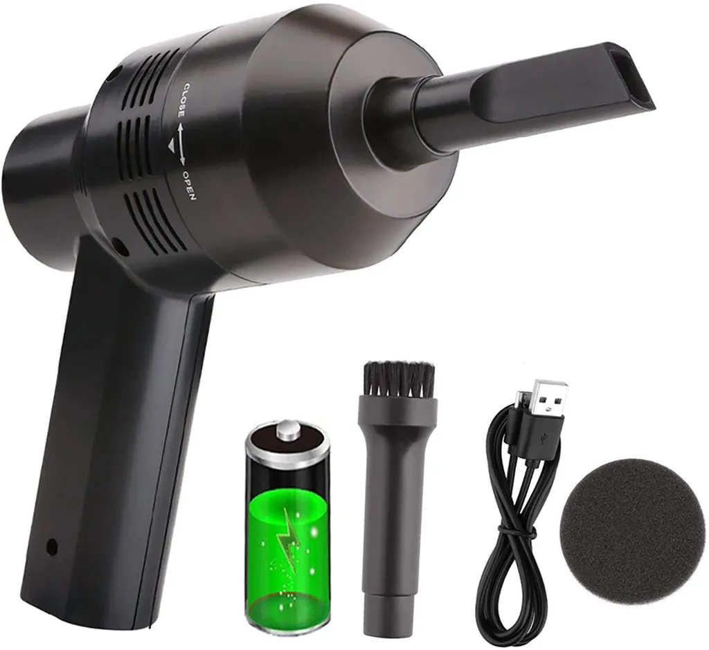 Tastaturreiniger Mit Reinigungsgel, Tischsauger Mit USB-Anschluss, Kabelloser Tastaturreiniger, Sauger Für Den Computer Mit Batterien, Ideal Zum Reinigen Von Gaming-Tastaturen – Bild 2