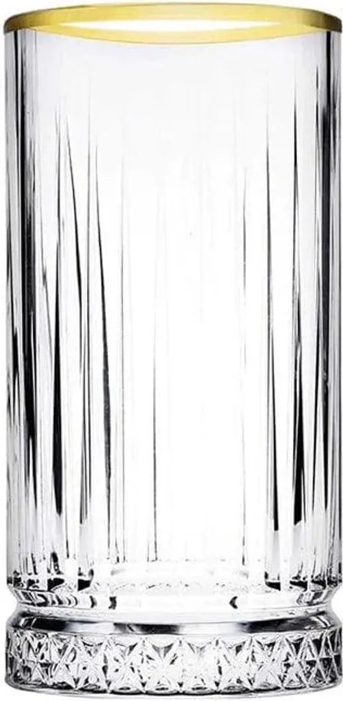 Pasabahce Elysia Golden Touch Long Drink Gläser 4-teiliges Set Mit Goldrand 280ml – Bild 4