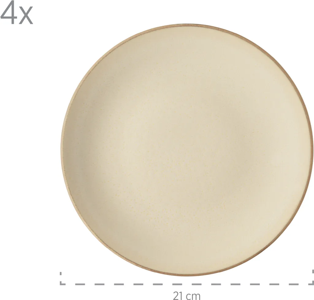 Mäser 931736 Kombiservice Ossia Für 4 Personen, Steinzeug, Grau (1 Set, 16-teilig) – Bild 4