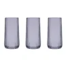 Pasabahce Nova Dunkle Longdrink Gläser 3er Set 360ml Grau Schwarz 420695