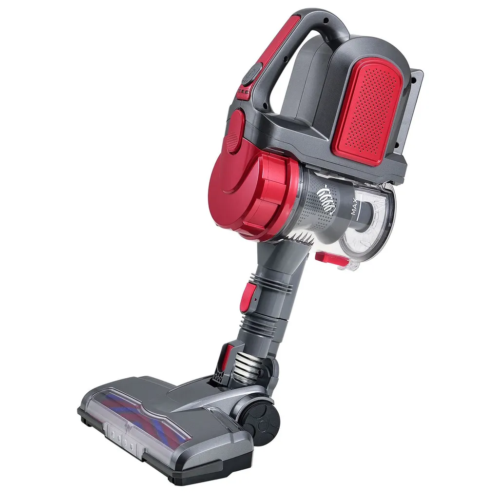 Juskys 2in1 Handstaubsauger & Akku Staubsauger - Beutellos & Kabellos – Bis 55 Min Laufzeit - Lithium-Ionen Akku, Wandhalterung & Ladestation – Rot – Bild 13