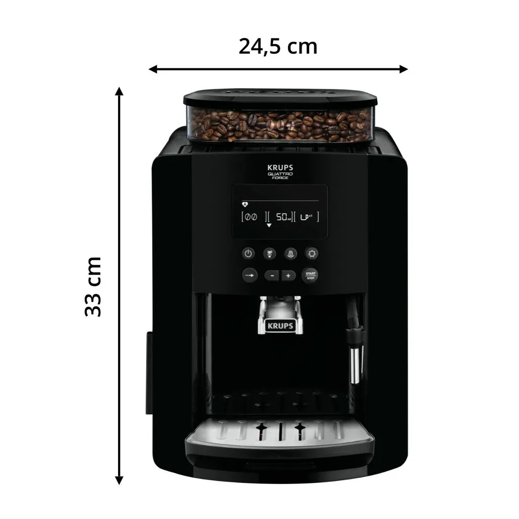 Krups Kaffeevollautomat Quattro Force Mit Milchaufschäumdüse + Mahlwerk EA817K – Bild 9