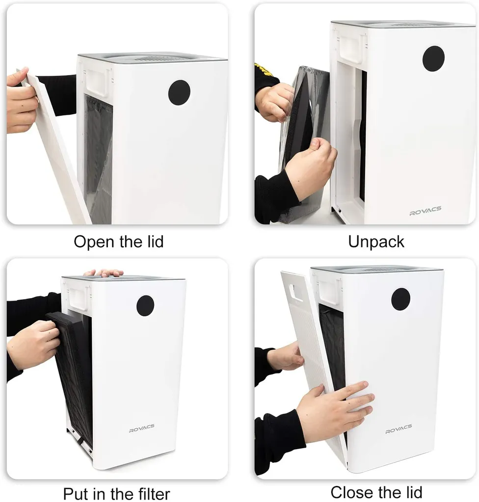 ROVACS Luftreiniger H13 Original HEPA Filter (2er Pack) Kompatibel Für Luftreiniger Modell: RV320 – Bild 5