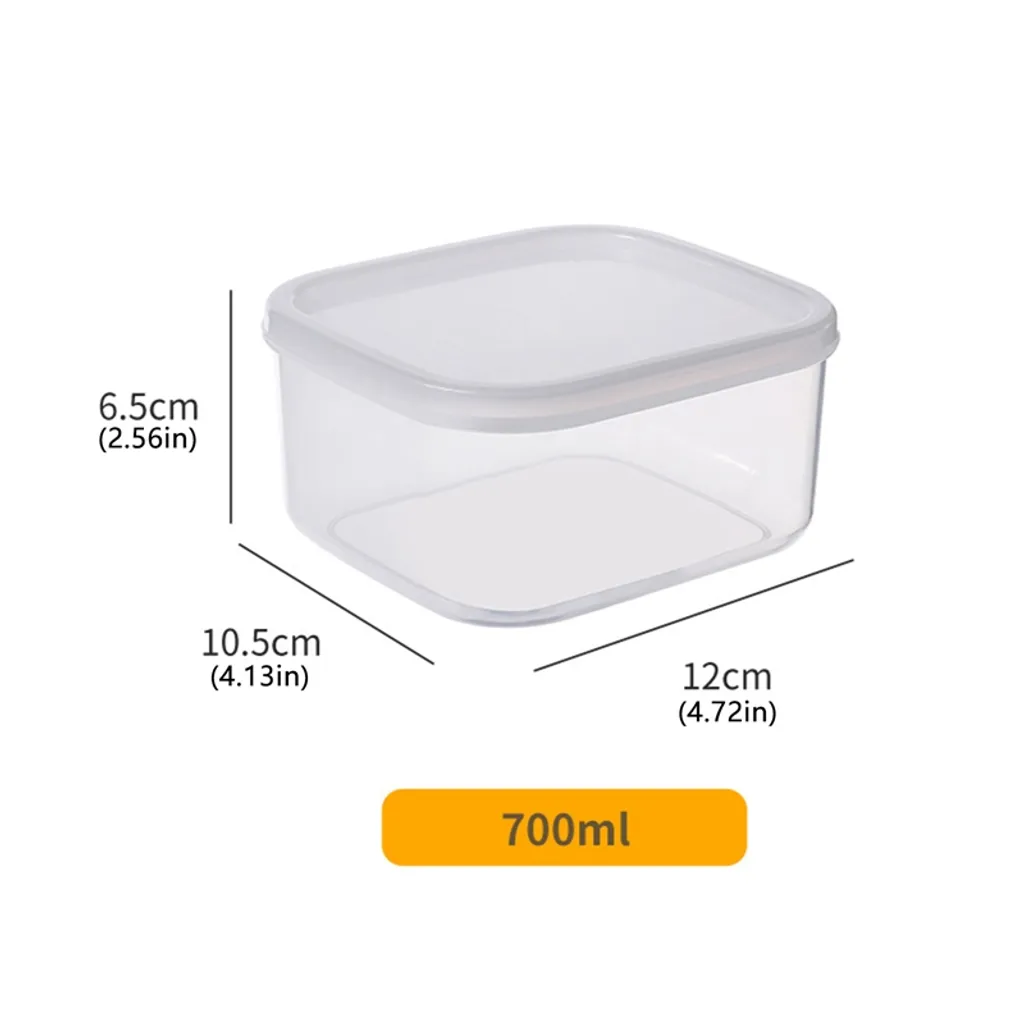 4 Stück/Set Lebensmittel Frisch Aufbewahren Aufbewahrungsbox Lebensmittelbehälter Frischhaltedosen Küchenaufbewahrung Mit Deckel,Mikrowellen- Und Spülmaschinengeeignet – Bild 7