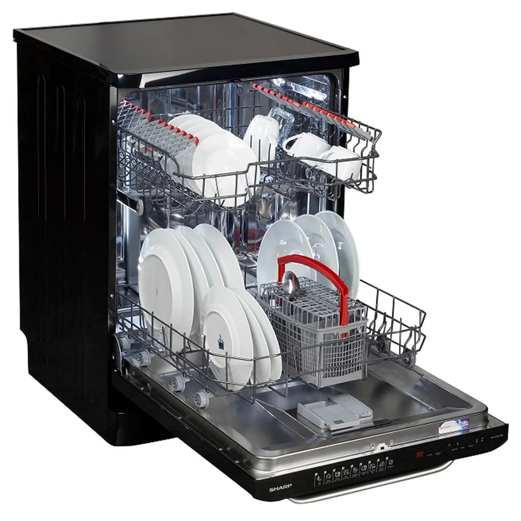 Sharp - QW-I23F47EB-DE - Stand-Geschirrspüler - 60 Cm – Bild 3