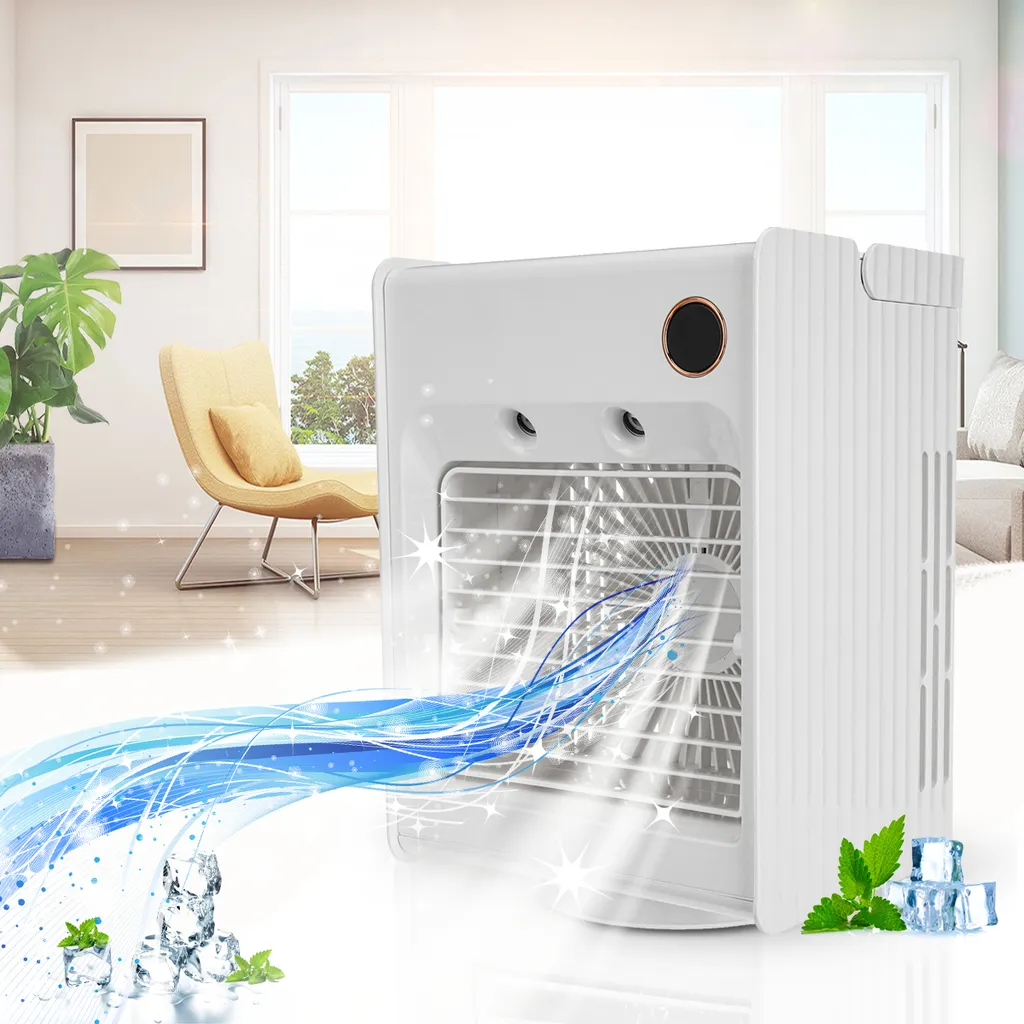 5in1 Tragbarer Mini Klimaanlagen Lüfter Desktop Mobile Klimageräte Luftbefeuchter Kühler Luftventilator – Bild 5