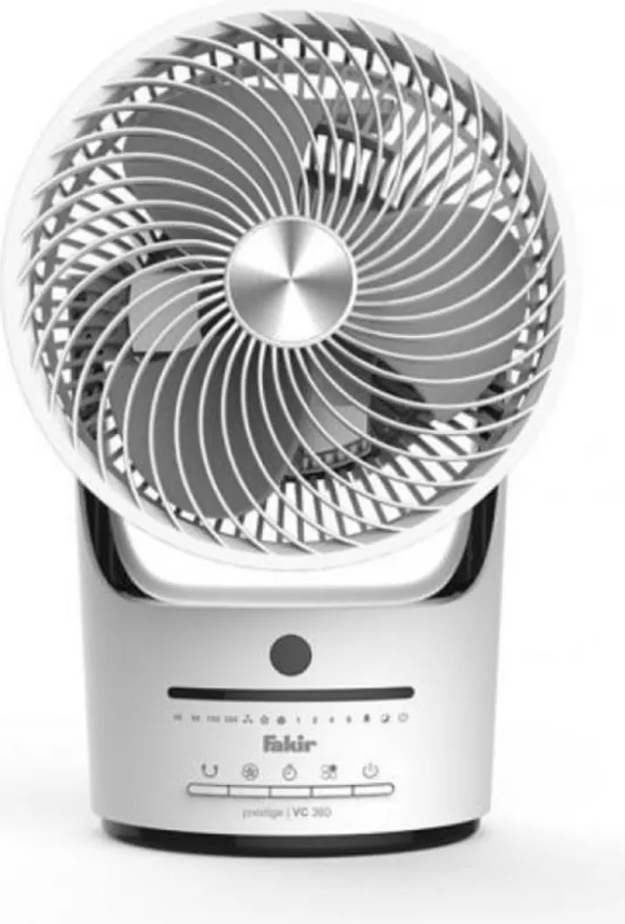 Fakir Prestige TVC 360 Tischventilator Extra Leise Mit Fernbedienung 3 Stufen