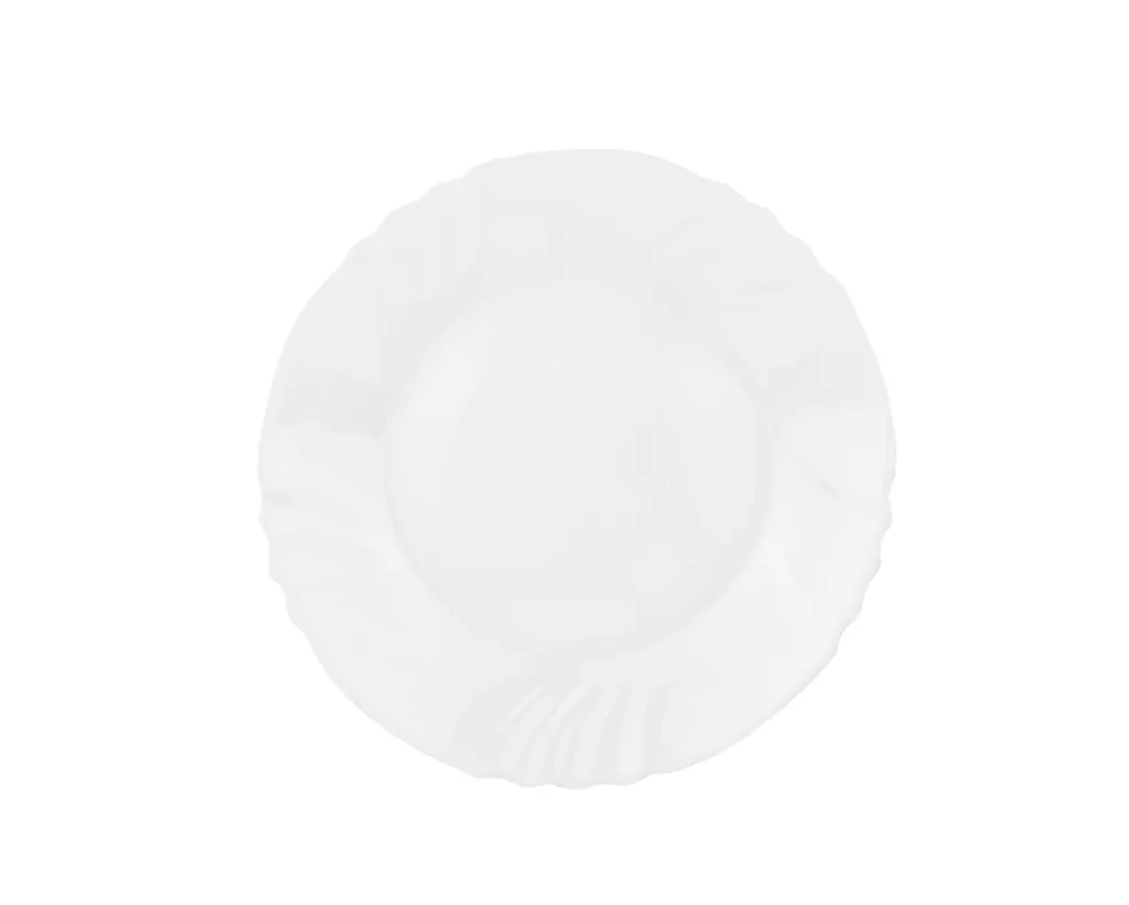 EBRO Kaffeeservice, 18tlg., Tassen + Dessertteller + Untertasse, Weiß, Opal-Hartglas – Bild 3