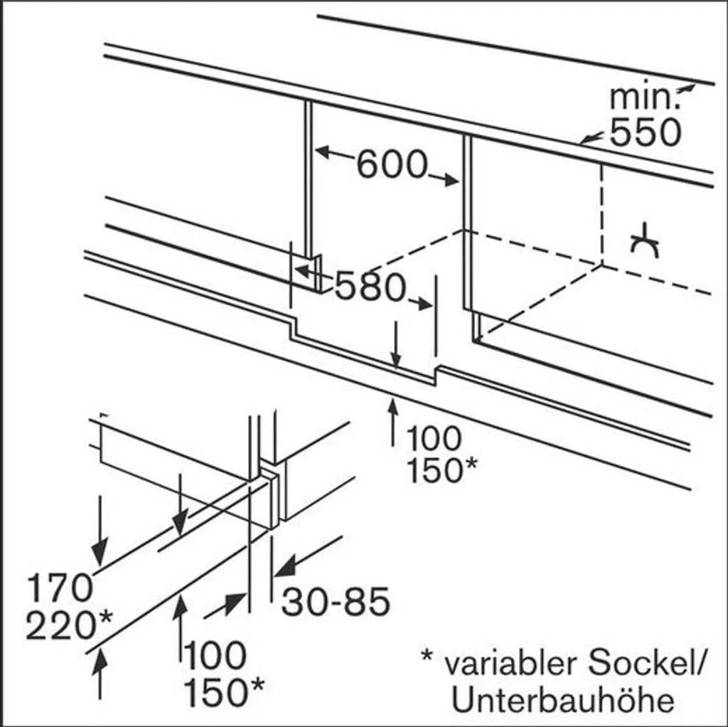 BOSCH Unterbau-Kühlautomat KUL15AFF0 Integrierbar, Flachscharnier – Bild 14