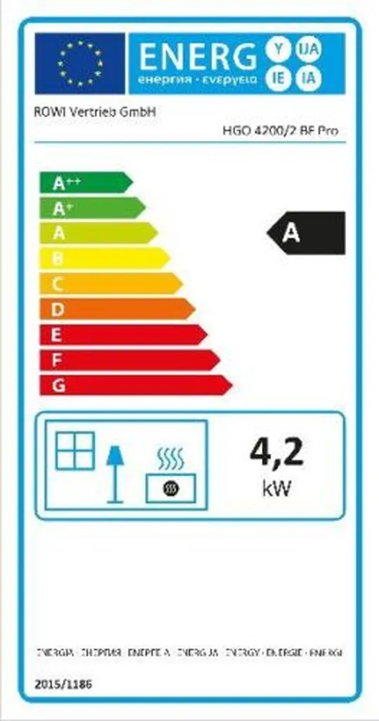 Rowi Gas-Heizofen Blue Flame Pro 4200 W, Ohne Thermostat, Schwarz – Bild 8