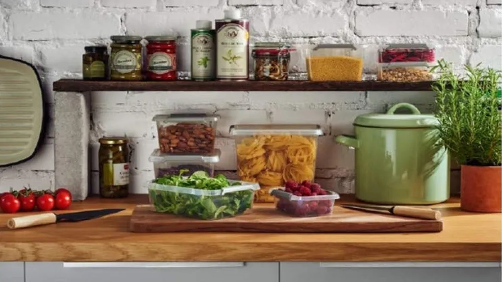 MIKROWELLENTELLER Mit Haube 3-Speisefächern Teller Für Mikrowellen Ø23cm Deckel 3er Set AKTION * + 3 Behälter 1150ml Nano, Menüteller , Einfrieren, Auftauen – Bild 2