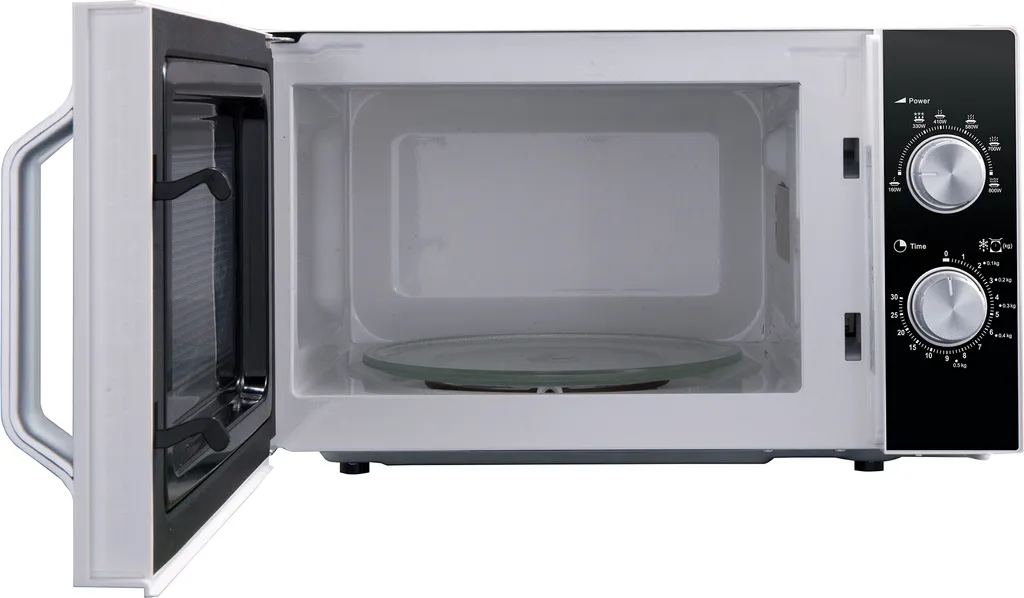 Sharp R204BA Solo-Mikrowelle 6 Leistungsstufen - 800 Watt Leistung Schwarz/Silber – Bild 4