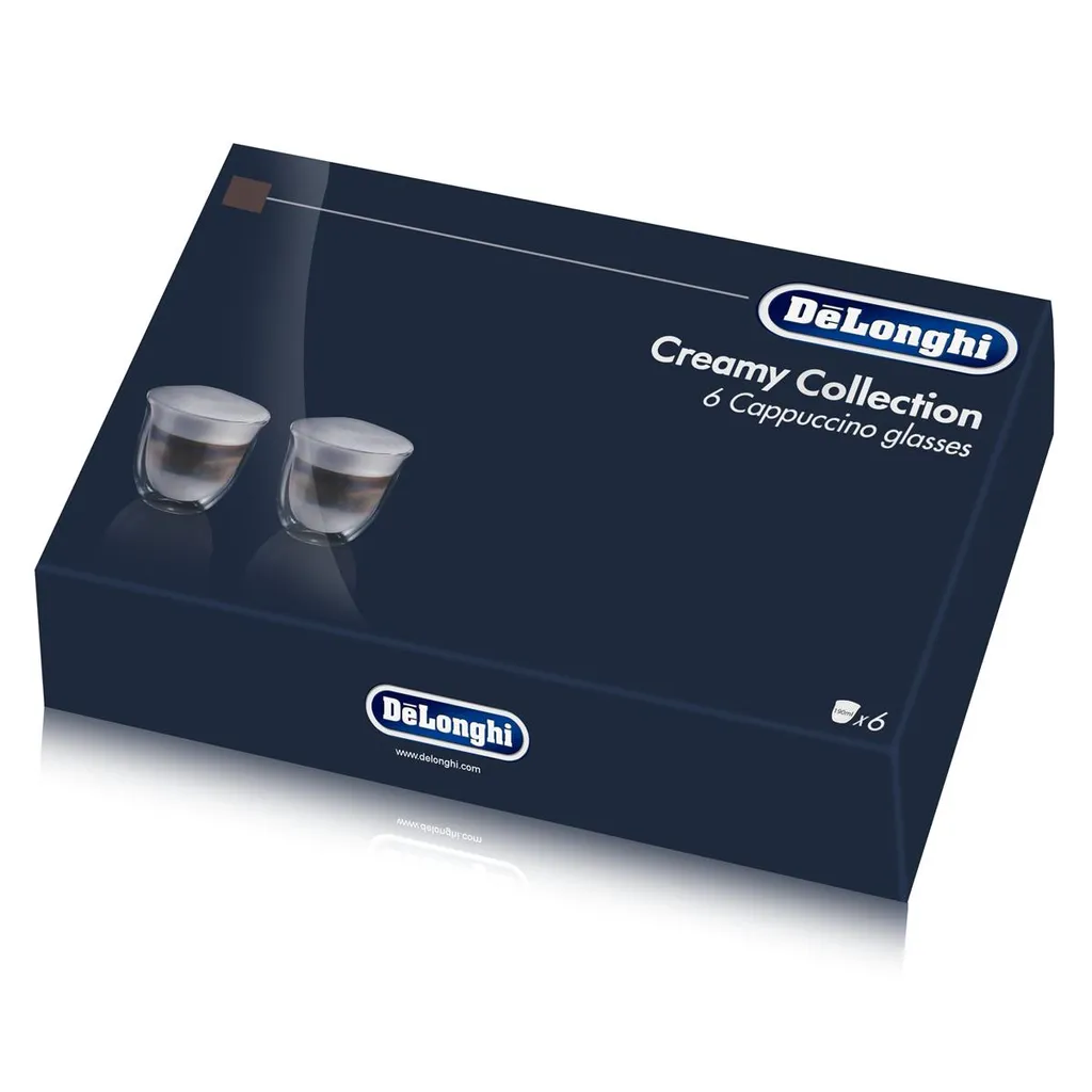 De'Longhi Delonghi Creamy Collection Box 6er Set Cappuccino Gläser DLSC301 (1er Pack)