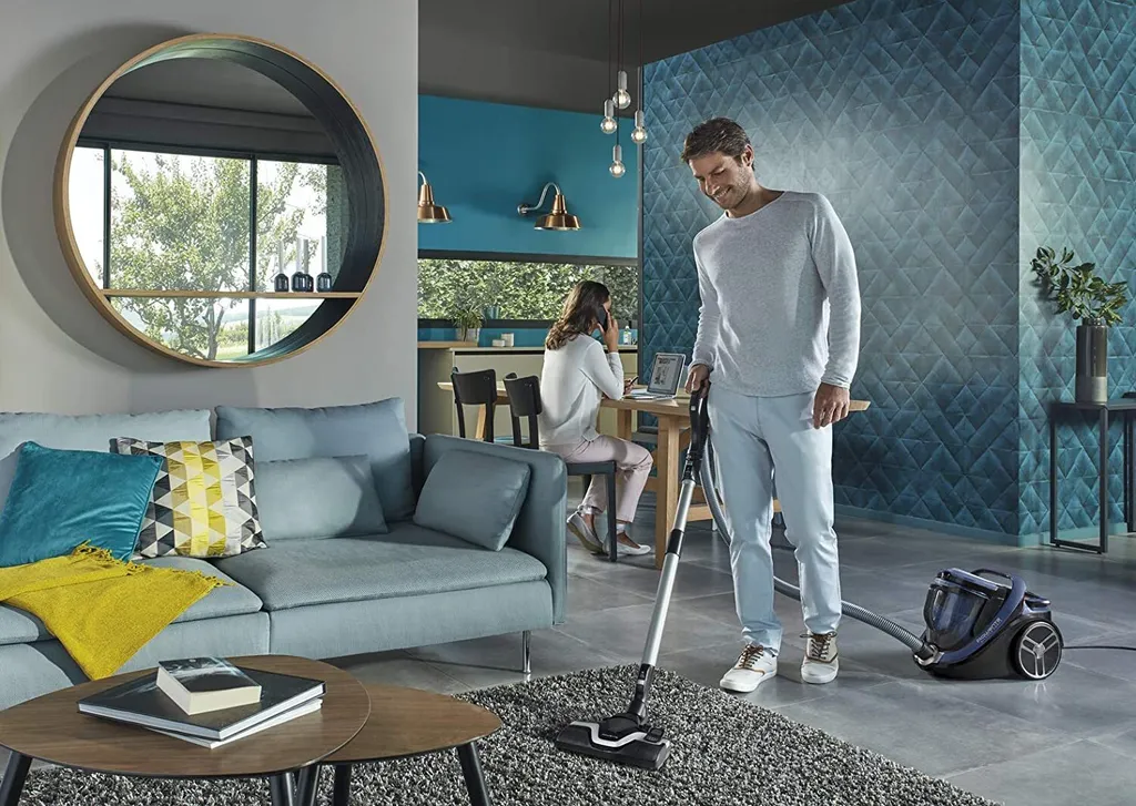 Rowenta RO7690 Silence Force Cyclonic Animal | Beutelloser Staubsauger | Vacuum-Cleaner | Sehr Leise | 2,5L Staubvolumen | Tierhaare | Auto | Schwarz/Blau – Bild 3