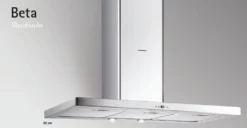 Silverline BEW 800 E Beta 80cm, 650m3/h Freiblasend Silber, Wandhaube,
