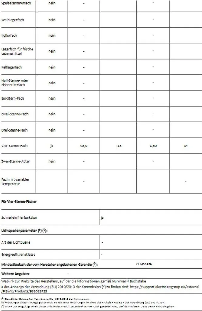 AEG - ABB688E1LS - Einbau-Gefrierschrank - Schlepptürtechnik – Bild 5