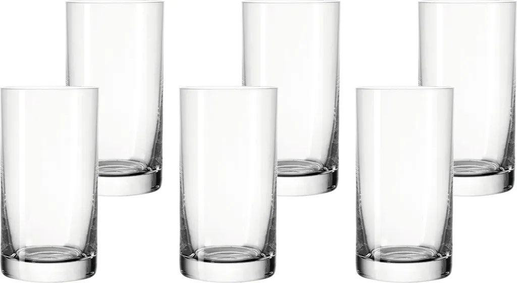 LEONARDO 039612 Easy+ Wasser Becher Medium, Glas, 240ml, H 12cm, Klar (6 Stück) – Bild 4