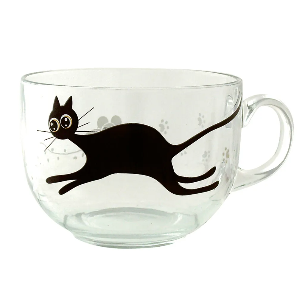 Tazza Luminarc Mistigri Grande Trasparente Gatto Vetro (500 Ml) (6 Unità) – Bild 3