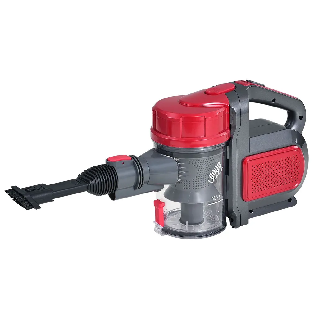 Juskys 2in1 Handstaubsauger & Akku Staubsauger - Beutellos & Kabellos – Bis 55 Min Laufzeit - Lithium-Ionen Akku, Wandhalterung & Ladestation – Rot – Bild 11