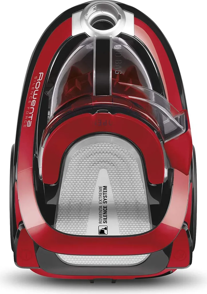 Rowenta RO7649 Silence Force Cyclonic Parkett | Beutelloser Staubsauger | Vacuum-Cleaner | Sehr Leise | 2,5L Staubvolumen | Tierhaar | Auto | Schwarz/Rot – Bild 7