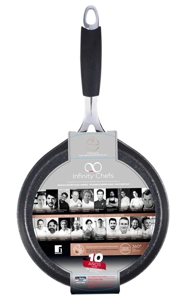 BERGNER Induktion Bratpfanne Pfannkuchen Pfanne Granit 25 Cm BGIC-1101