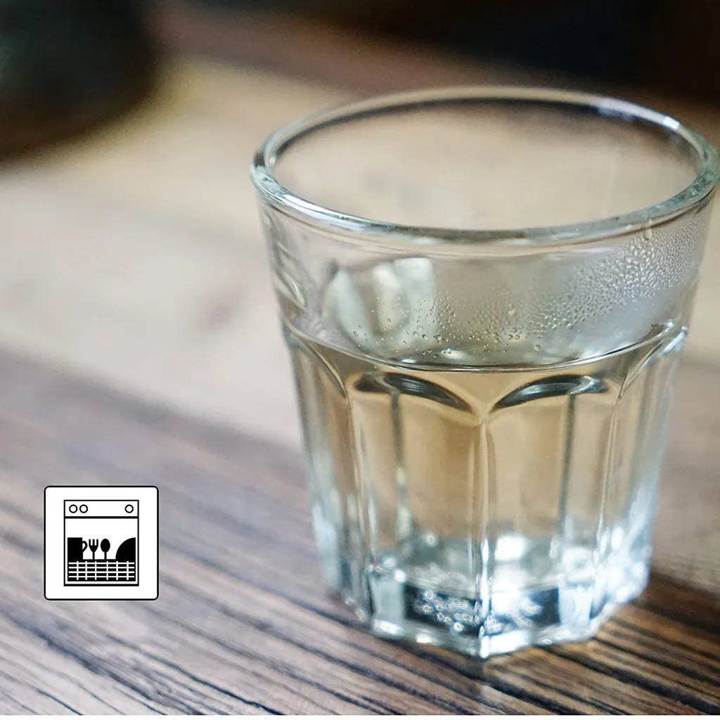 4 X Bruchfeste Gläser Becher Langlebige Wassergläser Aus Stabilem Kunststoff Saft Whisky Glas Partybecher Whiskybecher Trinkbecher In Echter Glasoptik Stapelbar – Bild 7