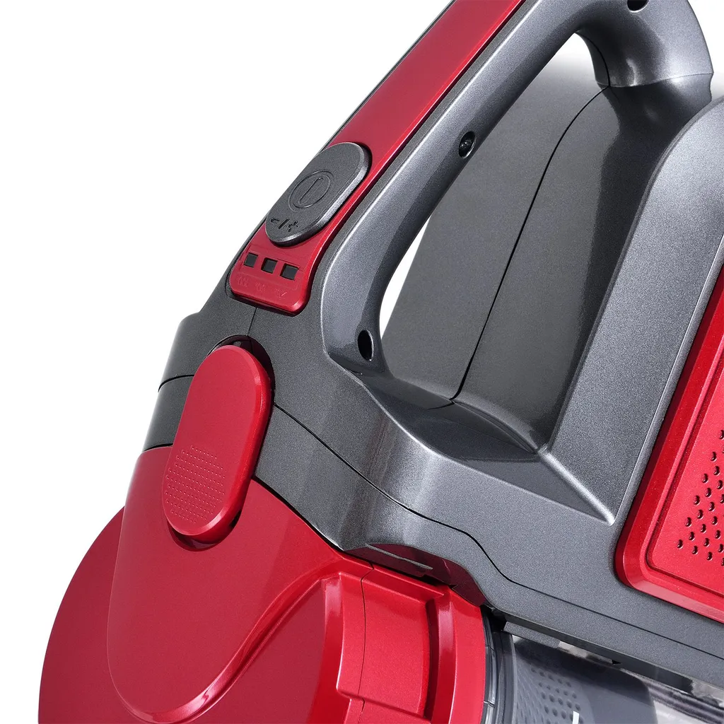 Juskys 2in1 Handstaubsauger & Akku Staubsauger - Beutellos & Kabellos – Bis 55 Min Laufzeit - Lithium-Ionen Akku, Wandhalterung & Ladestation – Rot – Bild 15