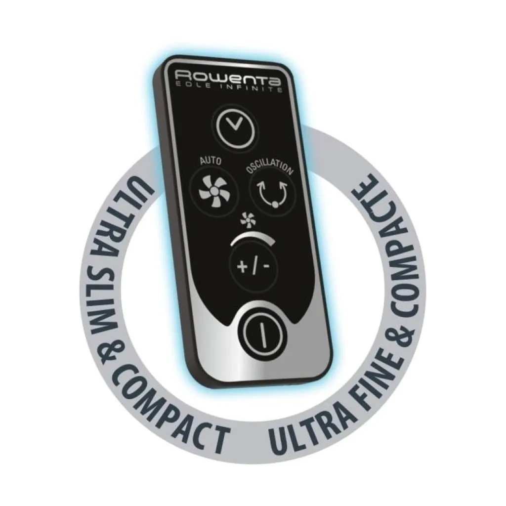 Rowenta VU 6670 F0 Turmventilator Schwarz/silber – Bild 5