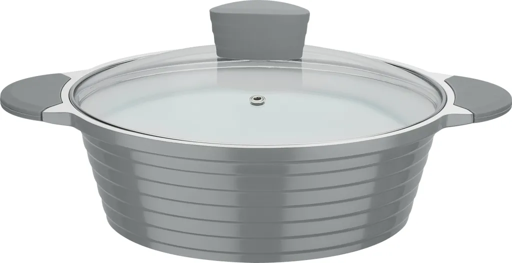 GSW Schmorbräter Bolero 24 Cm Mit Glasdeckel, 459754, Aluminium,ca. 3,0 L