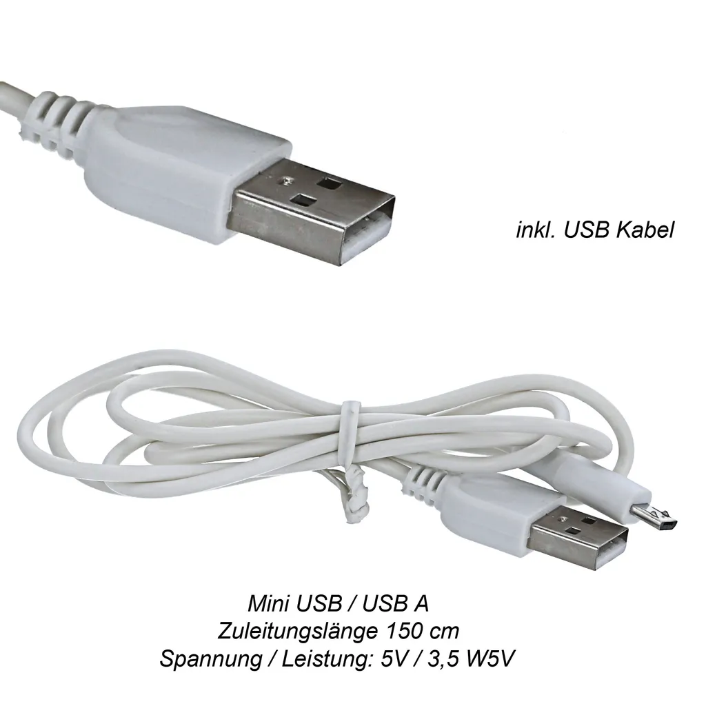 Cepewa Mini Klimaanlage,USB Stromanschluß,Luftkühler,7 LED Farbstufen – Bild 20