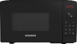 Siemens FF023LMB2 IQ300 Mikrowelle, 44 X 26 Cm, 800 Watt, Drehteller 27 Cm, Türanschlag Links, CookControl7 Automatikprogramme, Favoritentaste Schwarz