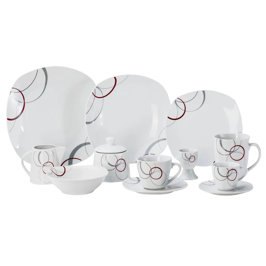 Kombiservice 62 Tlg. Palazzo, Eckige Form – Bild 3