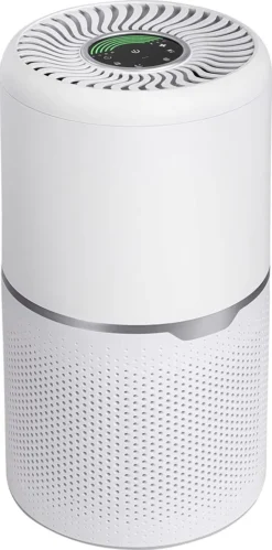 ONVAYA® Luftreiniger Mit H13 HEPA Filter, Aktivkohlefilter & UV-C Licht | Air Purifier Gegen Staub, Pollen, Viren | Für Allergiker | Ionisator Für Bis Zu 40m²