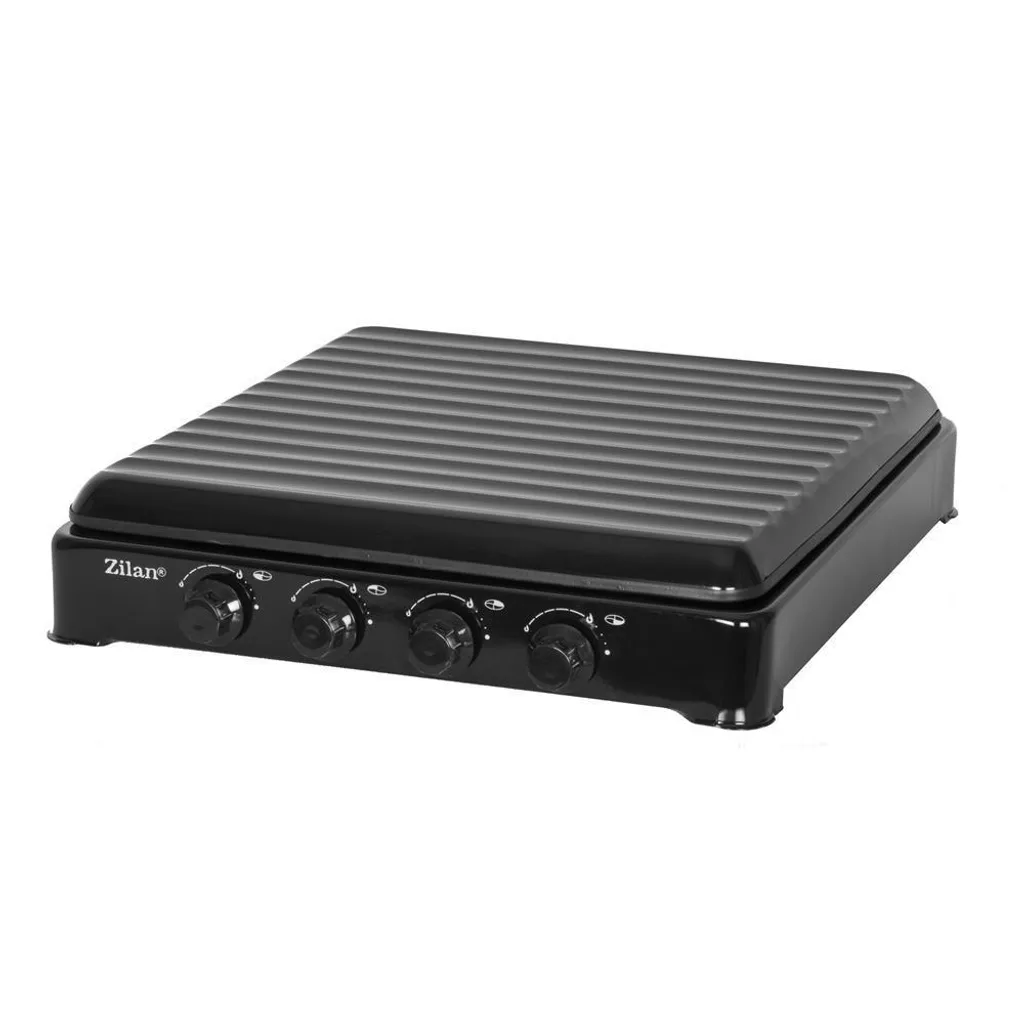 Zilan Gaskocher 4 Flammig | Campingkocher | Kochfeld | Gasherd | Schwarz – Bild 2